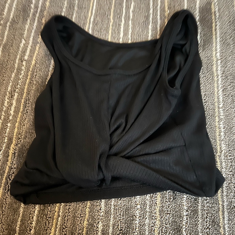 Black tank top